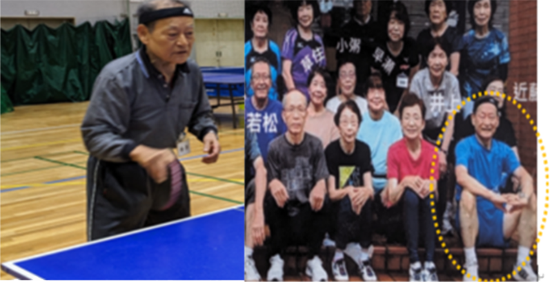 毎週1回プレー、卓球歴50年